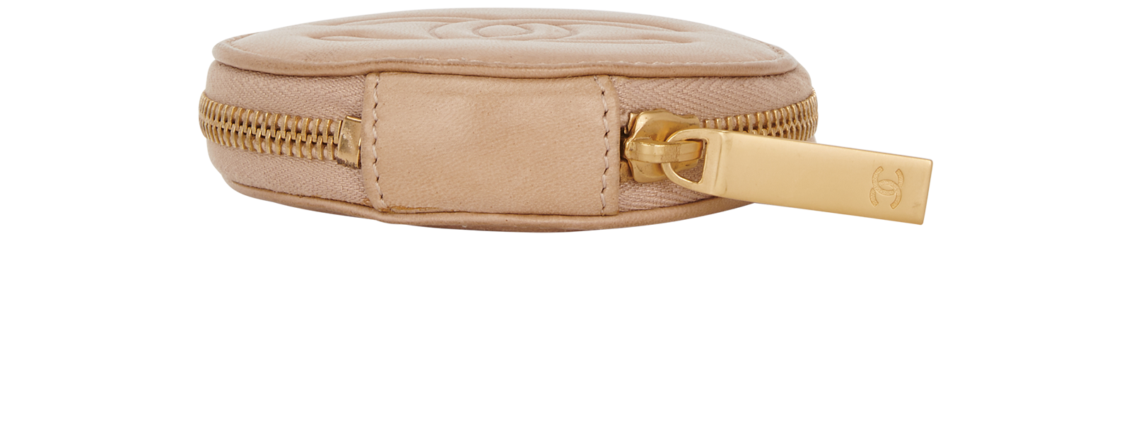 Chanel Camellia Coin Purse, &pound;250, Accessories, Beige, Leather, Top view